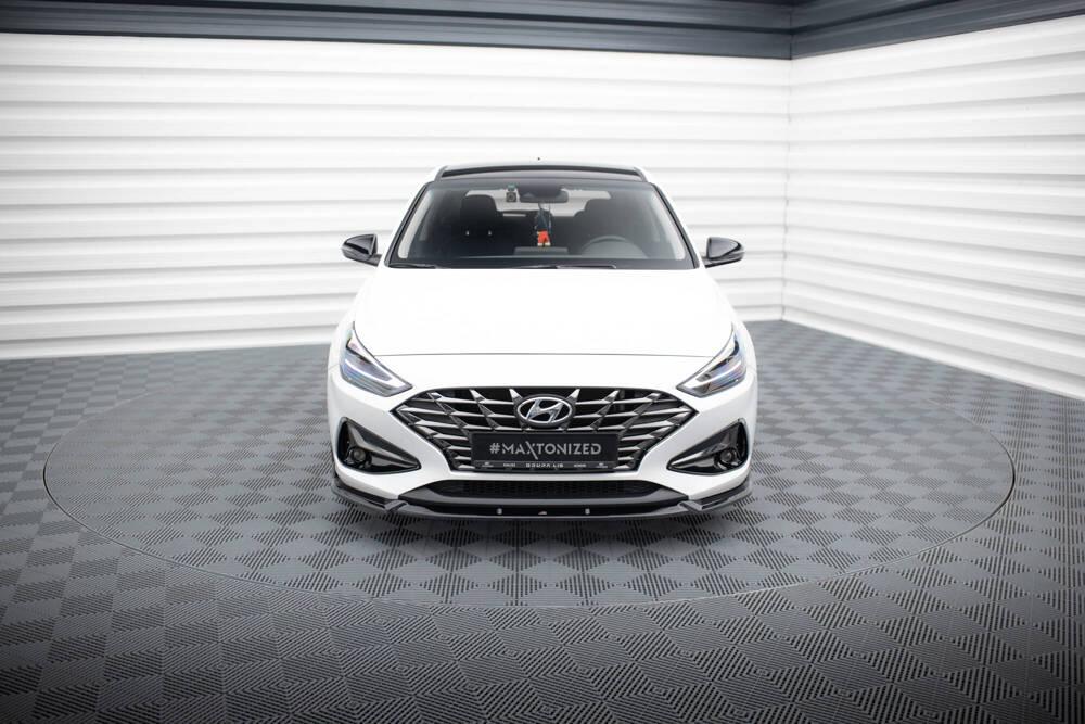 Front Lippe / Front Splitter / Frontansatz V.2 für Hyundai i30 PDE Facelift von Maxton Design