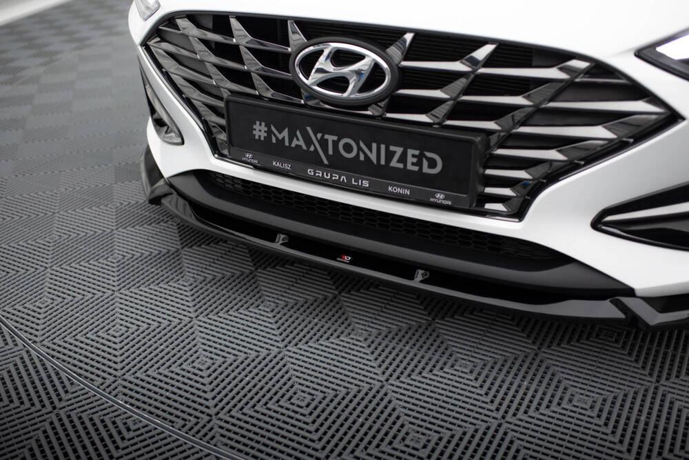 Front Lippe / Front Splitter / Frontansatz V.2 für Hyundai i30 PDE Facelift von Maxton Design