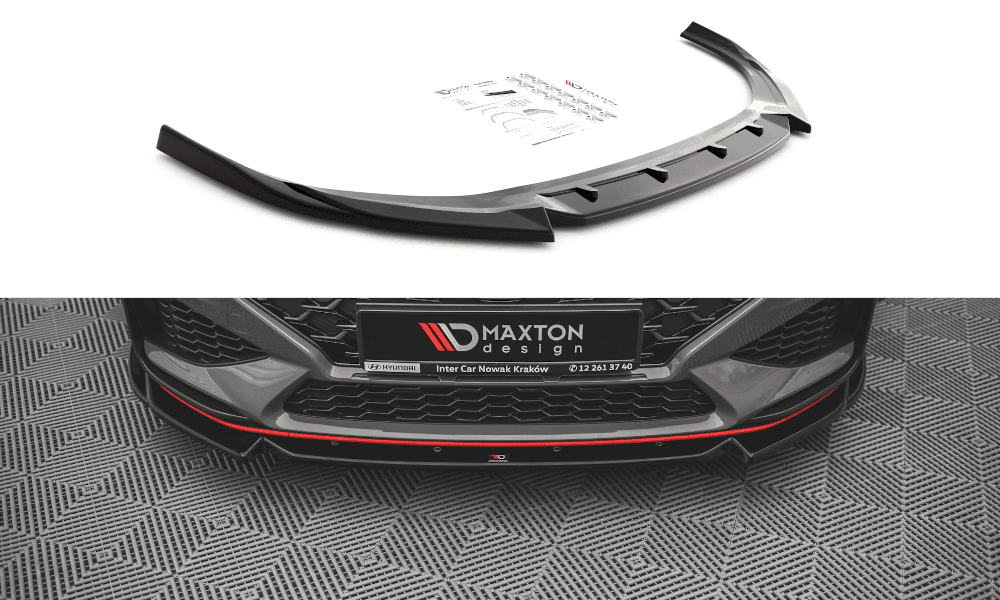 Front Splitter / Cup Schwert / Frontansatz V.2 für Hyundai I30 N MK3 Facelift von Maxton Design