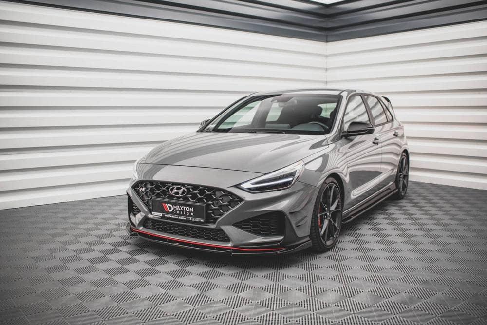 Front Splitter / Cup Schwert / Frontansatz V.2 für Hyundai I30 N MK3 Facelift von Maxton Design