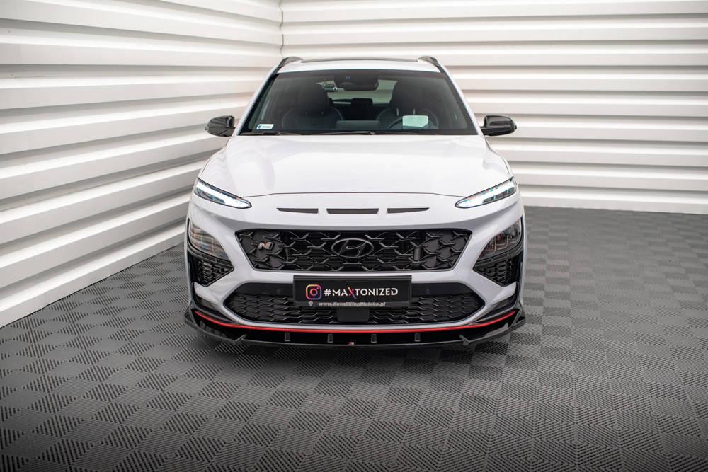 Front Lippe / Front Splitter / Frontansatz V.2 für Hyundai Kona N MK1 von Maxton Design