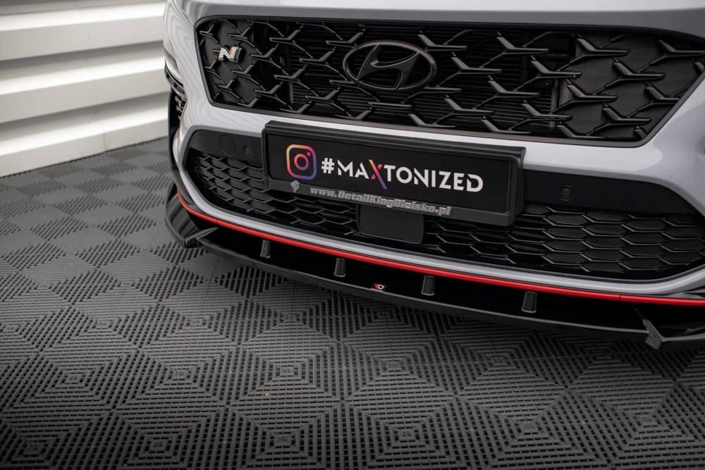 Front Lippe / Front Splitter / Frontansatz V.2 für Hyundai Kona N MK1 von Maxton Design