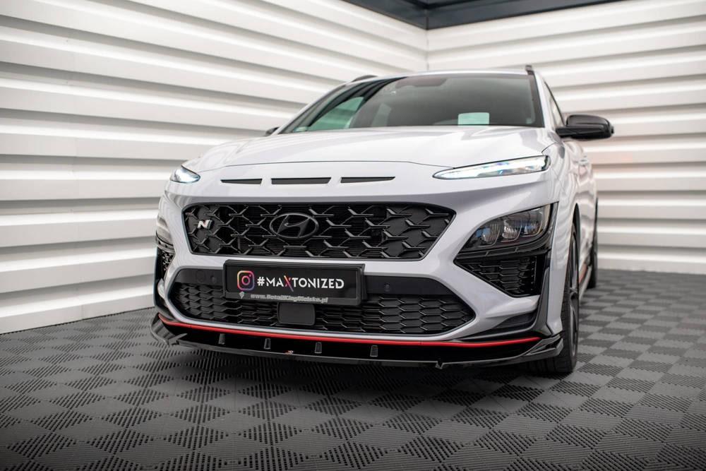 Front Lippe / Front Splitter / Frontansatz V.2 für Hyundai Kona N MK1 von Maxton Design