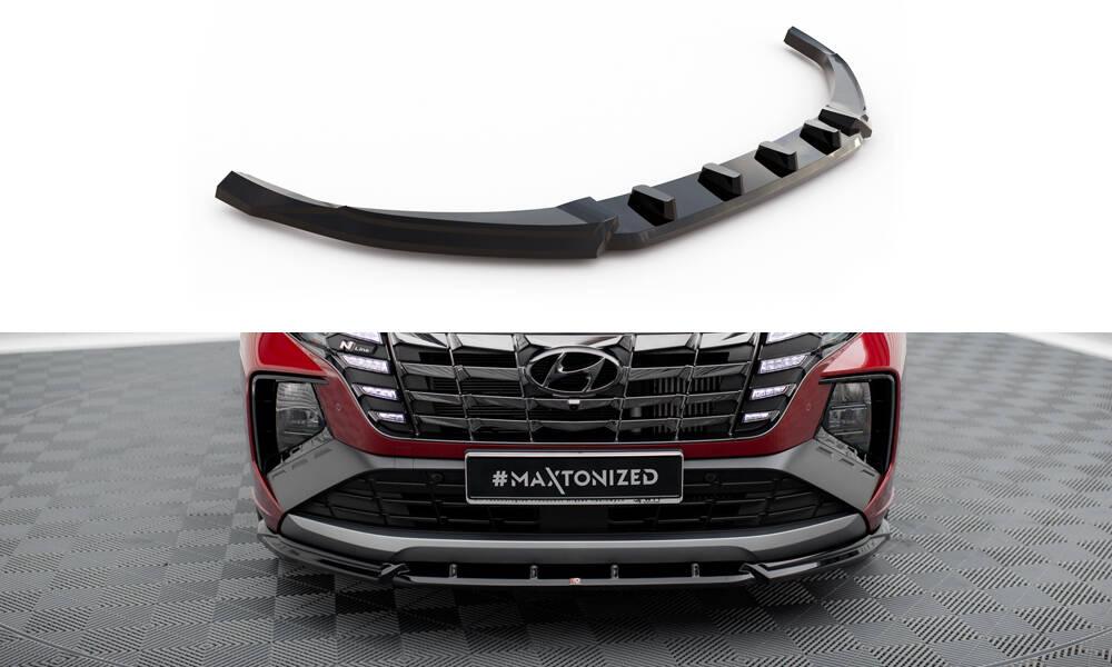 Front Lippe / Front Splitter / Frontansatz V.2 für Hyundai Tucson N-Line NX4 von Maxton Design