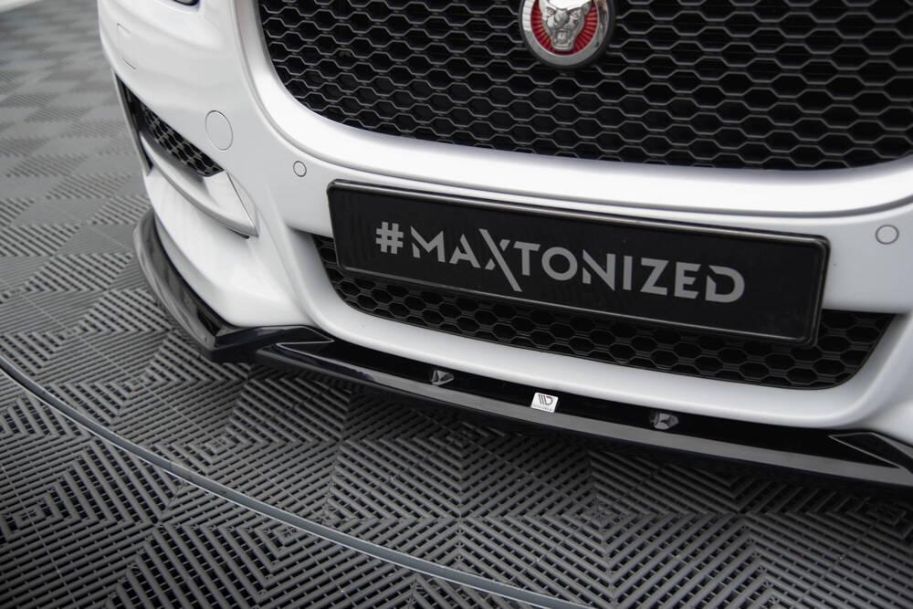 Front Lippe / Front Splitter / Frontansatz V.2 für Jaguar XE R-Sport X760 von Maxton Design