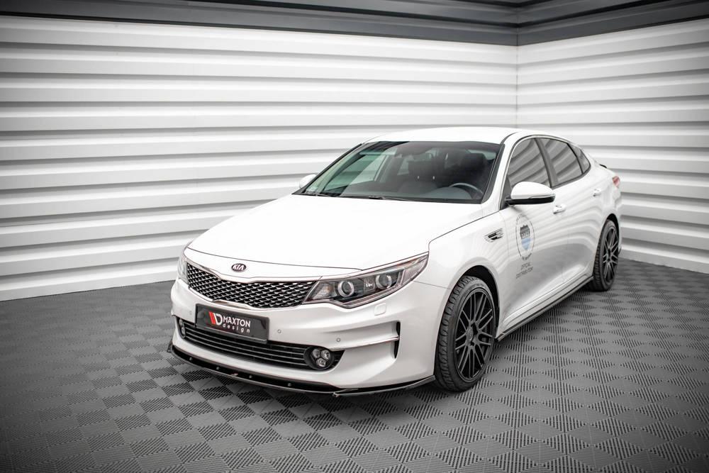 Front Lippe / Front Splitter / Frontansatz V.2 für Kia Optima MK4 von Maxton Design