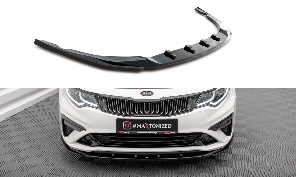 Front Lippe / Front Splitter / Frontansatz V.2 für Kia Optima MK4 Facelift von Maxton Design