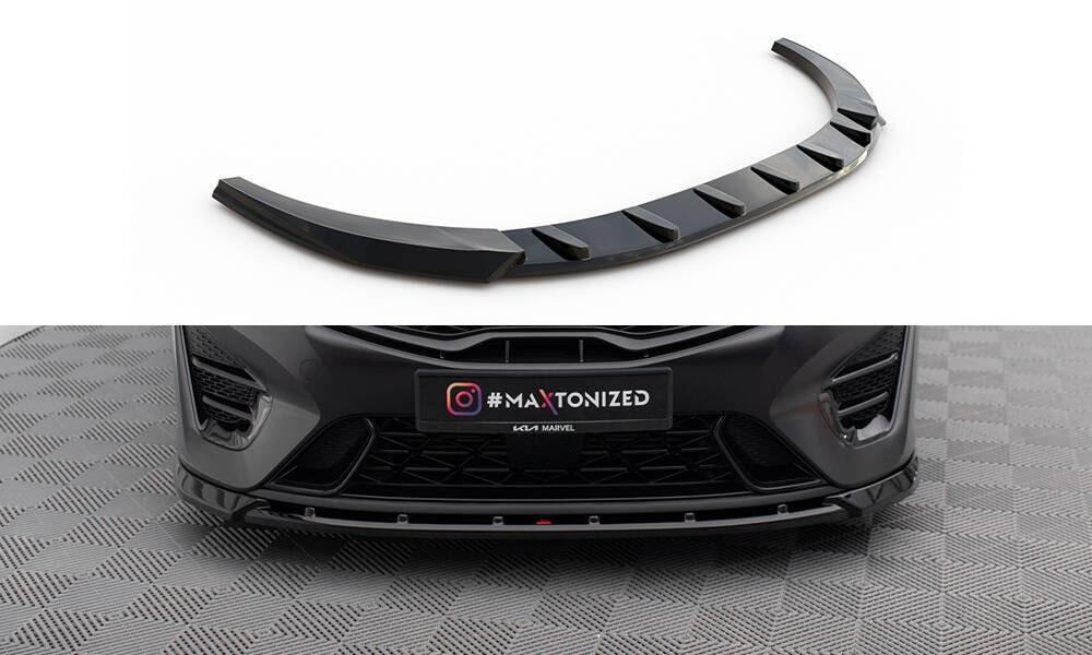 Front Lippe / Front Splitter / Frontansatz V.2 für Kia Ceed GT MK3 Facelift von Maxton Design