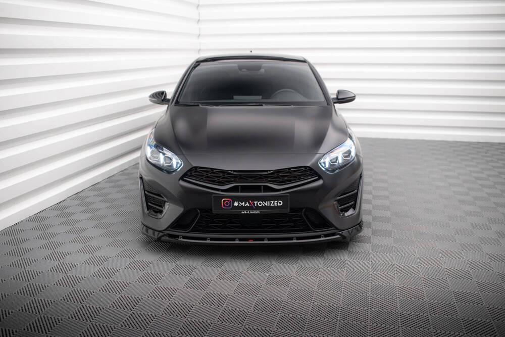 Front Lippe / Front Splitter / Frontansatz V.2 für Kia Ceed GT MK3 Facelift von Maxton Design