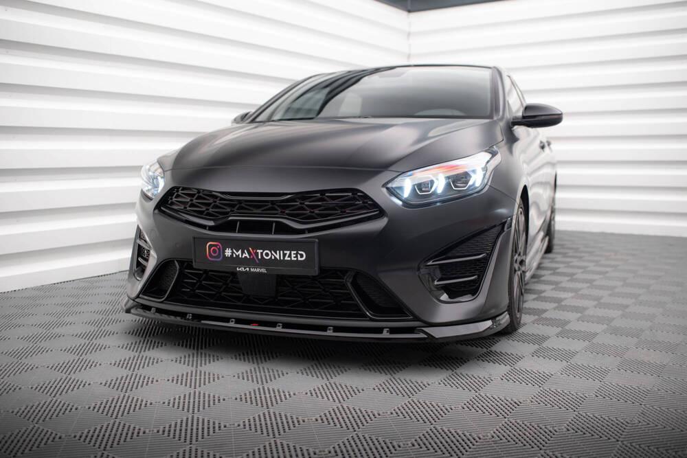 Front Lippe / Front Splitter / Frontansatz V.2 für Kia Ceed GT MK3 Facelift von Maxton Design