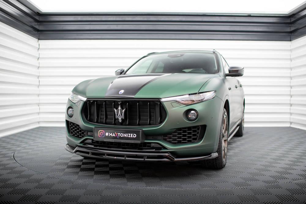 Front Lippe / Front Splitter / Frontansatz V.2 für Maserati Levante MK1 von Maxton Design