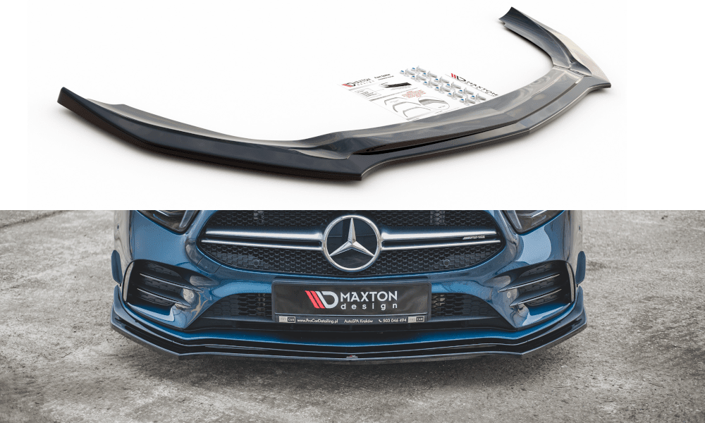 Front lip / front splitter / front approach V.2 Mercedes A35 AMG W177 by Maxton Design 