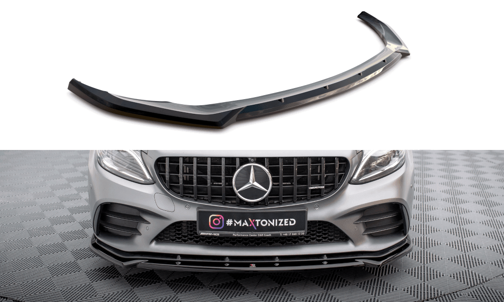 Front Lippe / Front Splitter / Frontansatz V.2 für Mercedes-Benz C43 AMG Coupe C205 Facelift von Maxton Design