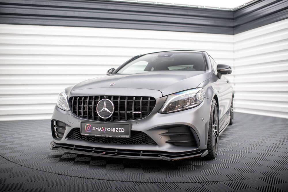 Front Lippe / Front Splitter / Frontansatz V.2 für Mercedes-Benz C43 AMG Coupe C205 Facelift von Maxton Design