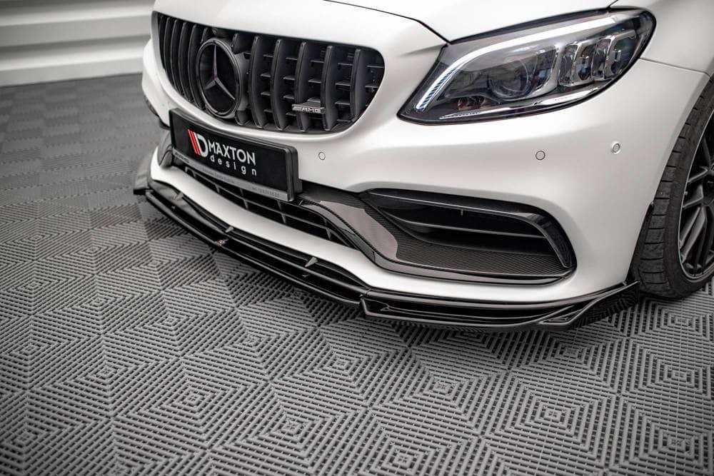 Front Splitter / Cup Schwert / Frontansatz V.2 für Mercedes C63 AMG Coupe C205 Facelift von Maxton Design