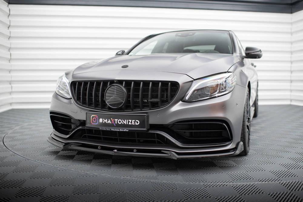 Front Lippe / Front Splitter / Frontansatz V.2 für Mercedes AMG C63 Limousine / Kombi W205 Facelift von Maxton Design