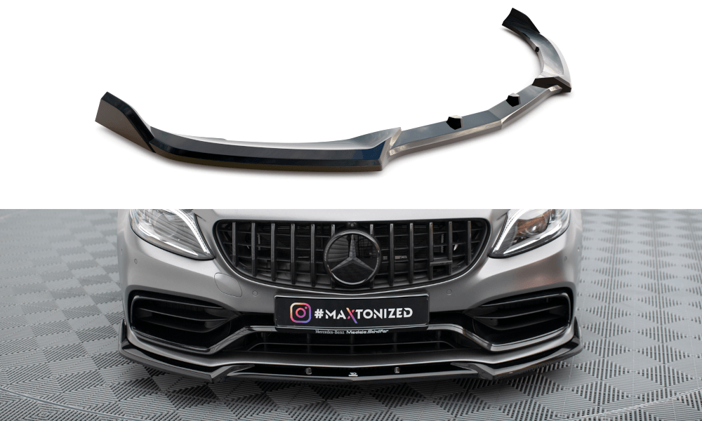 Front Lippe / Front Splitter / Frontansatz V.2 für Mercedes AMG C63 Limousine / Kombi W205 Facelift von Maxton Design