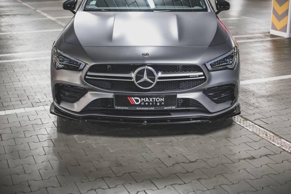 Front lip / front splitter / front approach V.2 for Mercedes-AMG CLA 35 AERO C118 from Maxton Design 