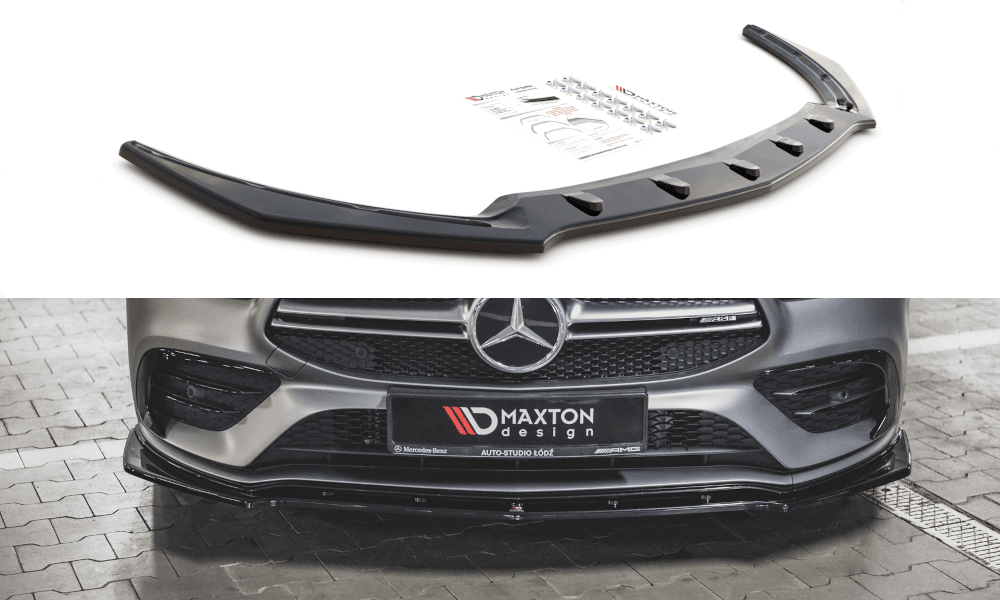 Front lip / front splitter / front approach V.2 for Mercedes-AMG CLA 35 AERO C118 from Maxton Design 