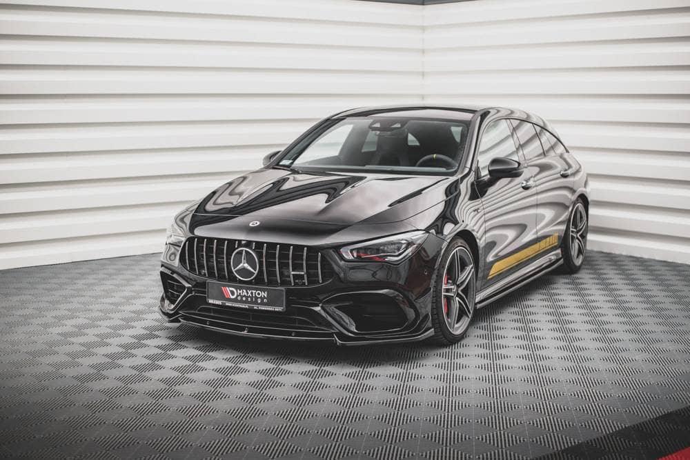 Front Diffusor / Front Splitter / Cup Schwert / Frontansatz V.2 für Mercedes-AMG CLA 45 AERO C118 von Maxton Design