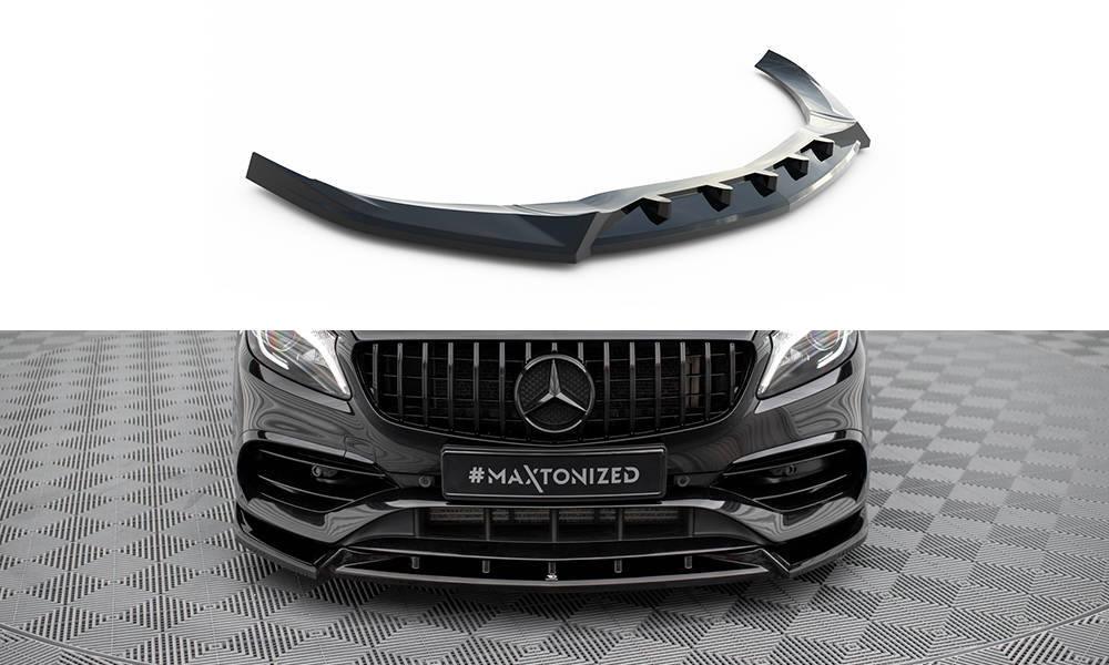 Front Lippe / Front Splitter / Frontansatz V.2 für Mercedes A-Klasse W176 AMG-Line Facelift von Maxton Design