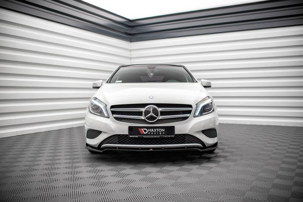 Front Lippe / Front Splitter / Frontansatz V.2 für Mercedes A-Klasse W176 von Maxton Design