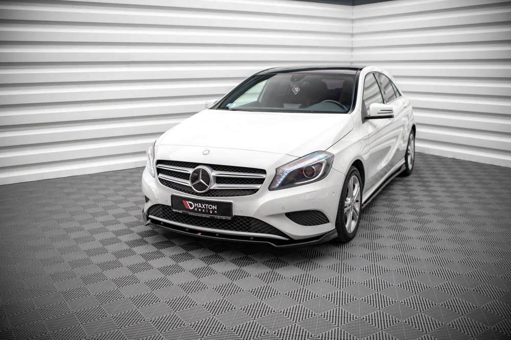 Front Lippe / Front Splitter / Frontansatz V.2 für Mercedes A-Klasse W176 von Maxton Design