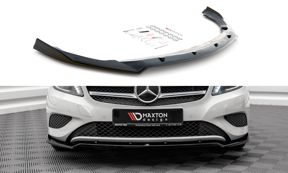 Front Lippe / Front Splitter / Frontansatz V.2 für Mercedes A-Klasse W176 von Maxton Design