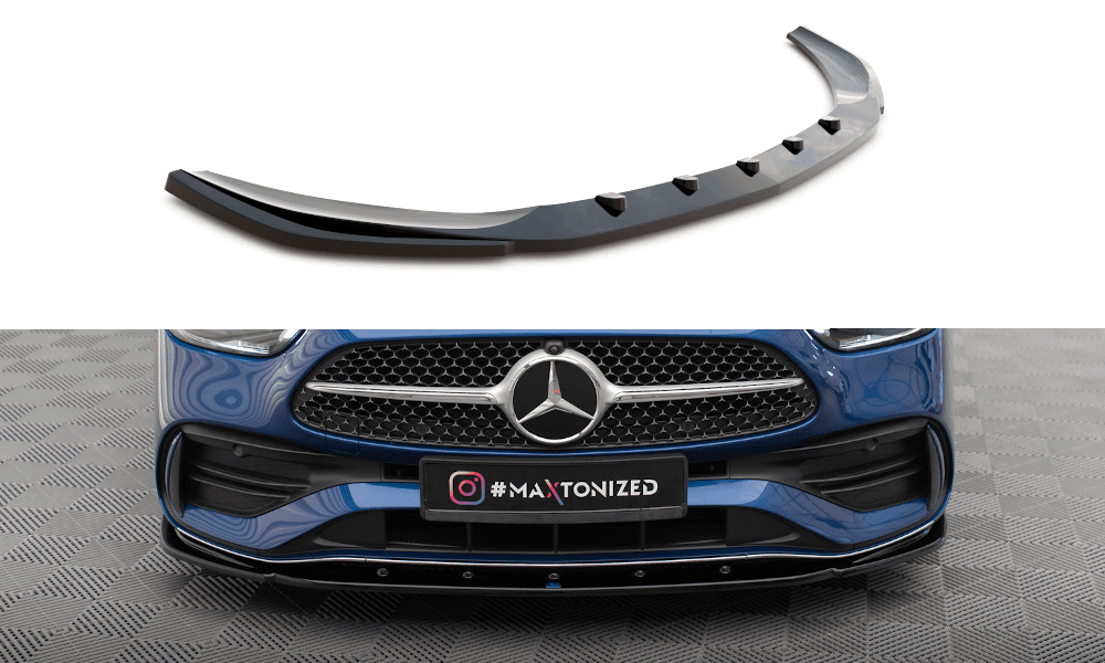 Front Lippe / Front Splitter / Frontansatz V.2 für Mercedes-Benz C-Klasse W206 AMG-Line von Maxton Design