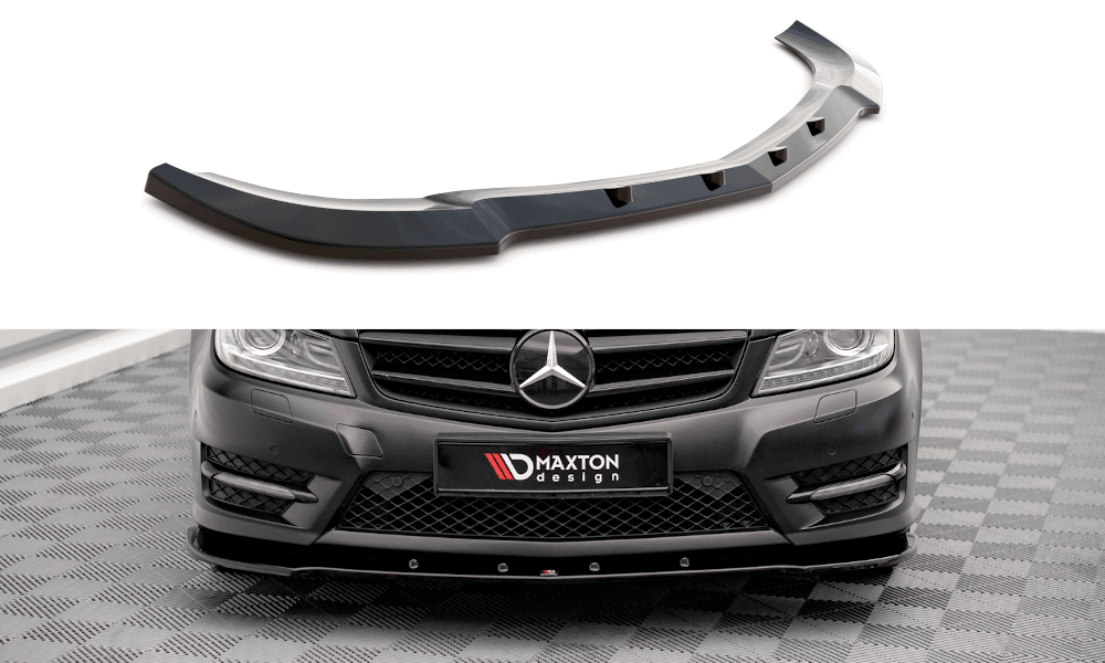 Front Lippe / Front Splitter / Frontansatz V.2 für Mercedes C-Klasse Coupe C204 AMG-Line von Maxton Design