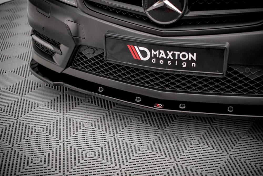 Front Lippe / Front Splitter / Frontansatz V.2 für Mercedes C-Klasse Coupe C204 AMG-Line von Maxton Design