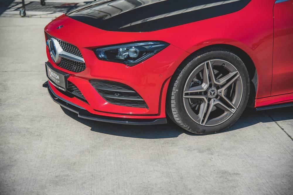 Front lip / front splitter / front approach V.2 Mercedes CLA AMG-Line C118 by Maxton Design 