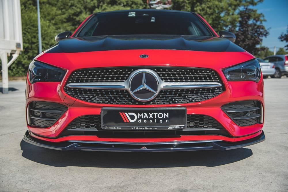 Front lip / front splitter / front approach V.2 Mercedes CLA AMG-Line C118 by Maxton Design 