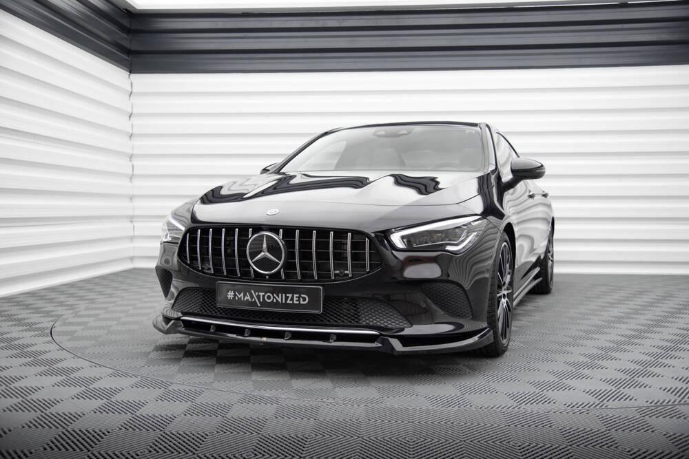 Front Lippe / Front Splitter / Frontansatz V.2 für Mercedes-Benz CLA Coupe C118 von Maxton Design