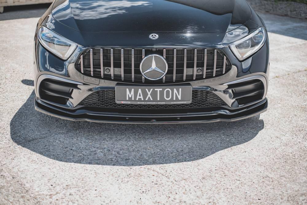 Front lip / front splitter / front approach V.2 for Mercedes-CLS AMG-Line C257 from Maxton Design 