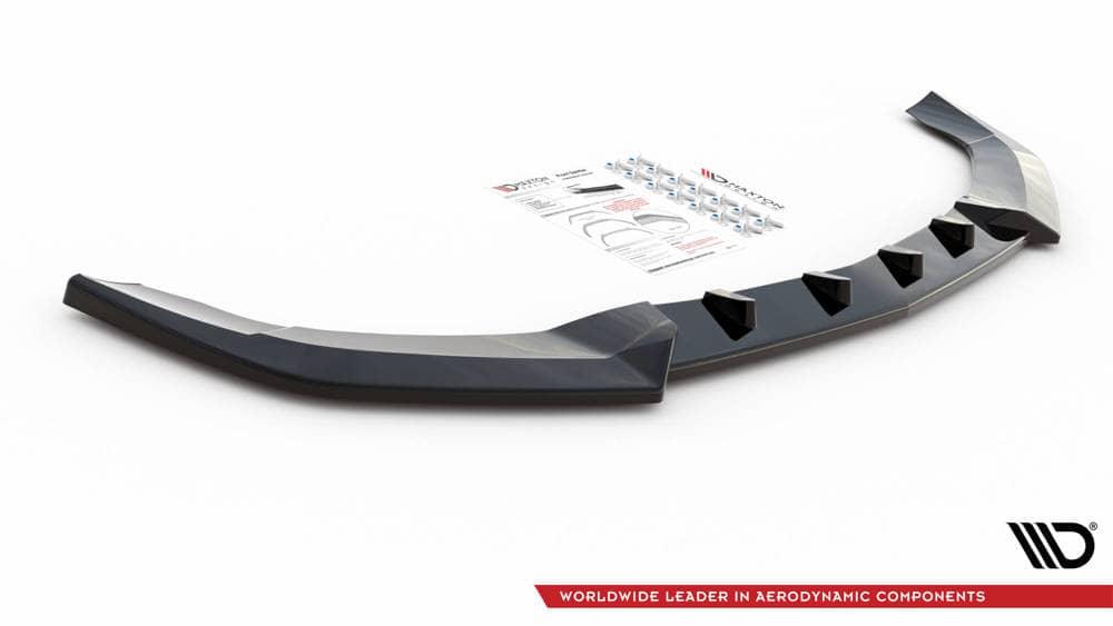 Front Splitter / Cup Schwert / Frontansatz V.2 für MB E-Klasse AMG-Line W212 Facelift von Maxton Design