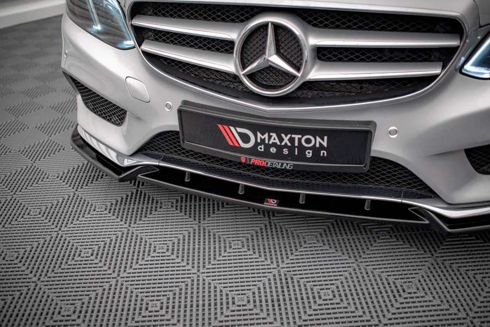 Front Splitter / Cup Schwert / Frontansatz V.2 für MB E-Klasse AMG-Line W212 Facelift von Maxton Design