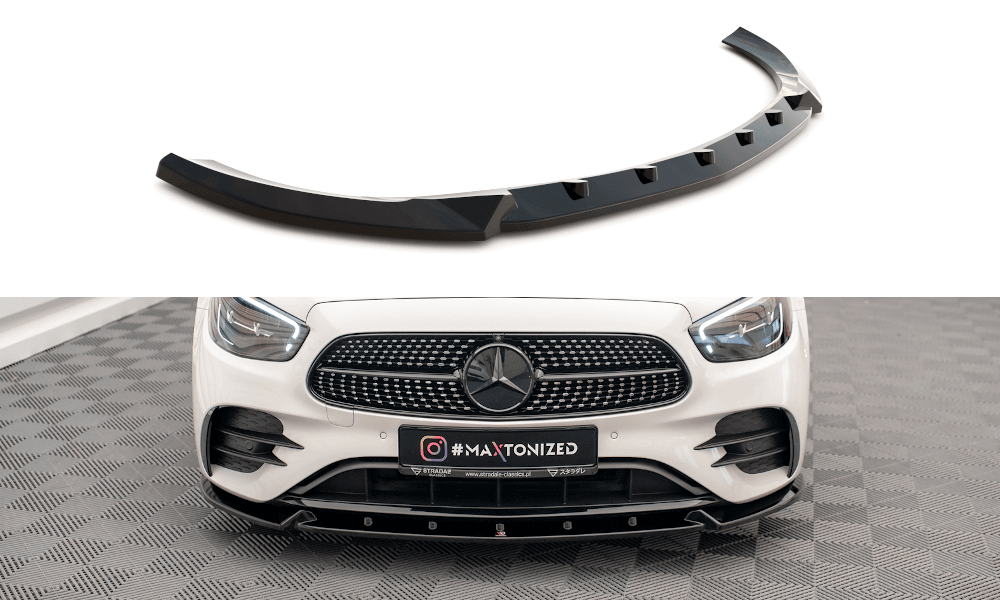 Front Lippe / Front Splitter / Frontansatz V.2 für Mercedes E-Klasse W213 AMG-Line Facelift von Maxton Design