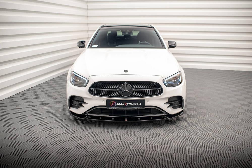 Front Lippe / Front Splitter / Frontansatz V.2 für Mercedes E-Klasse W213 AMG-Line Facelift von Maxton Design