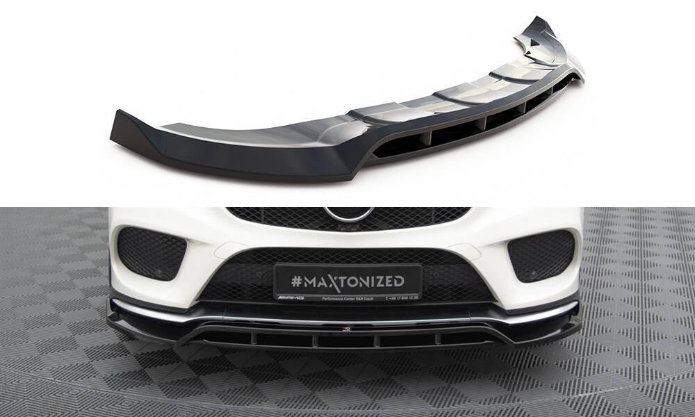 Front Lippe / Front Splitter / Frontansatz V.2 für Mercedes-Benz GLE Coupe 43AMG C292 von Maxton Design