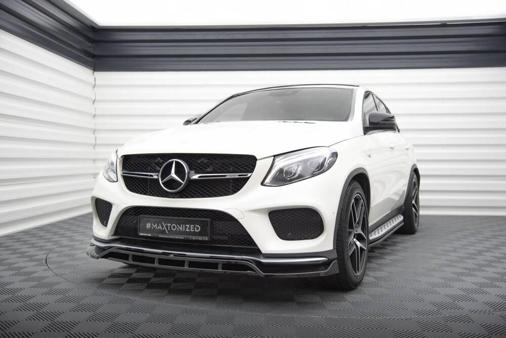 Front Lippe / Front Splitter / Frontansatz V.2 für Mercedes-Benz GLE Coupe AMG-Line C292 von Maxton Design