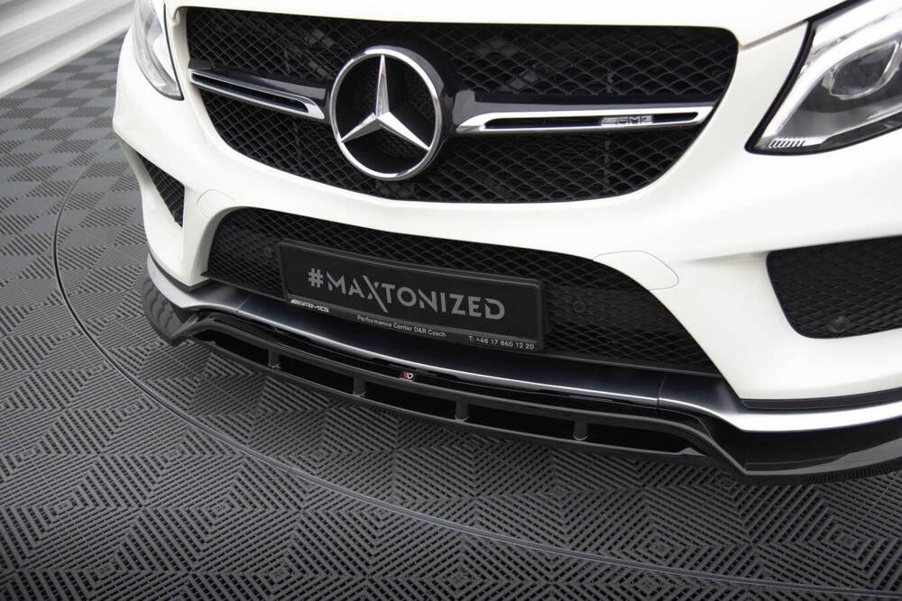 Front Lippe / Front Splitter / Frontansatz V.2 für Mercedes-Benz GLE Coupe AMG-Line C292 von Maxton Design