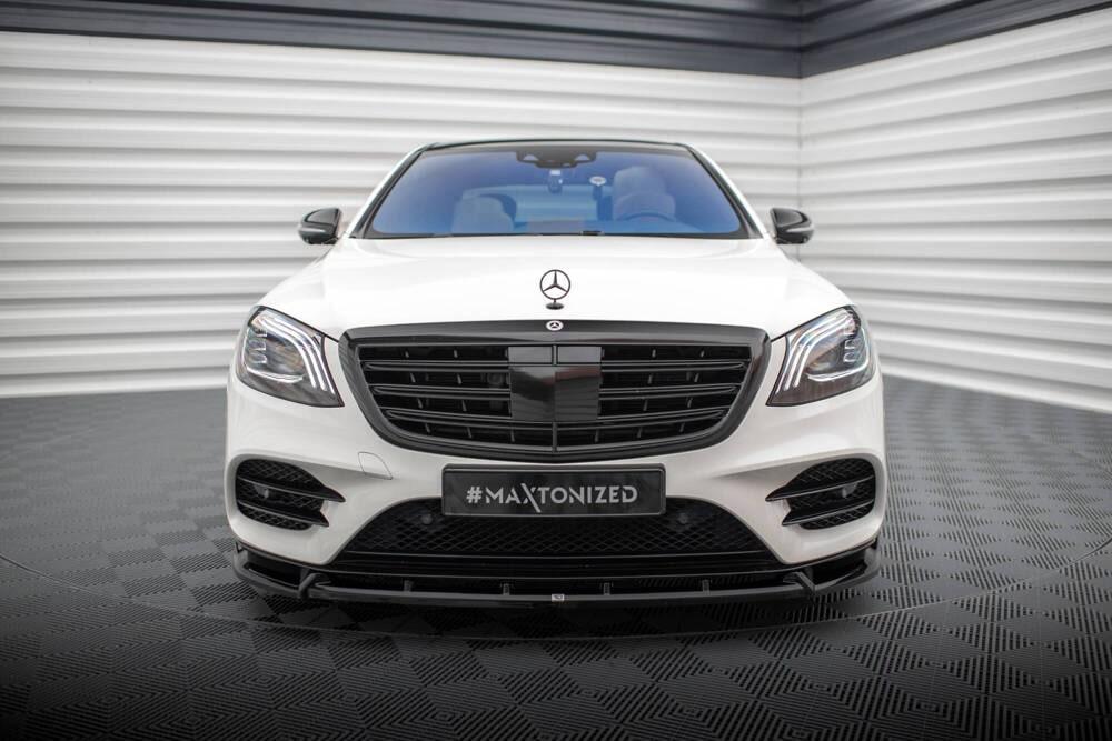 Front Lippe / Front Splitter / Frontansatz V.2 für Mercedes-Benz S-Klasse AMG-Line W222 Facelift von Maxton Design