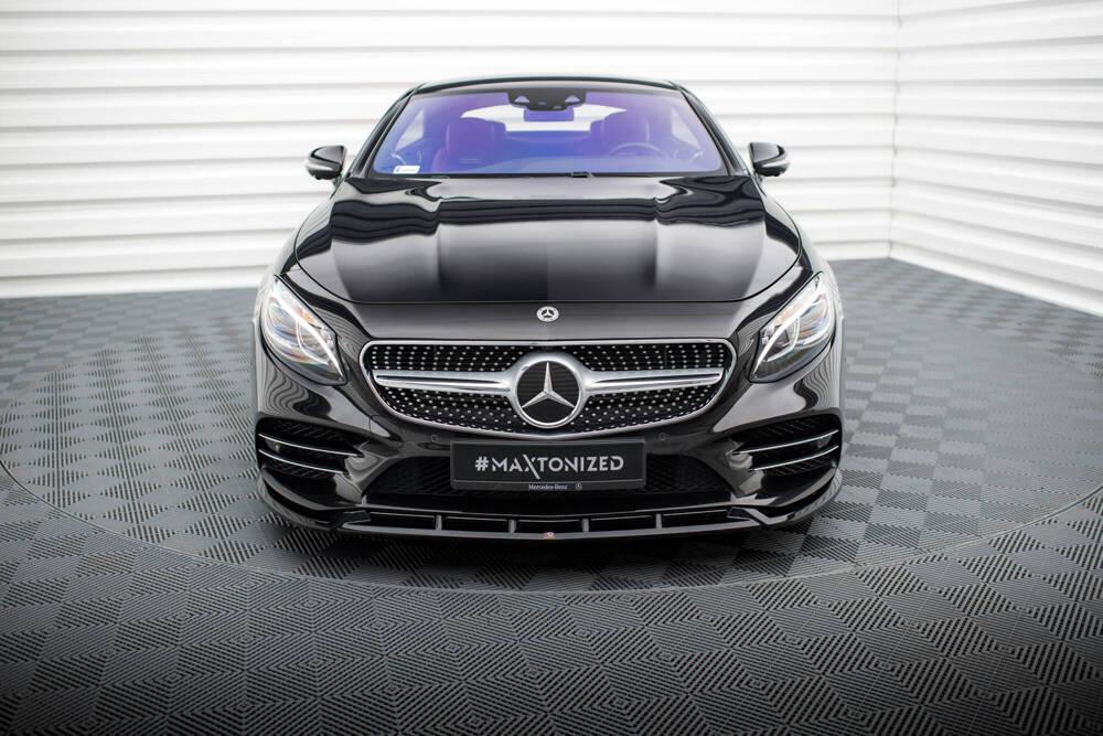 Front Lippe / Front Splitter / Frontansatz V.2 für Mercedes S-Klasse Coupe AMG-Line C217 Facelift von Maxton Design