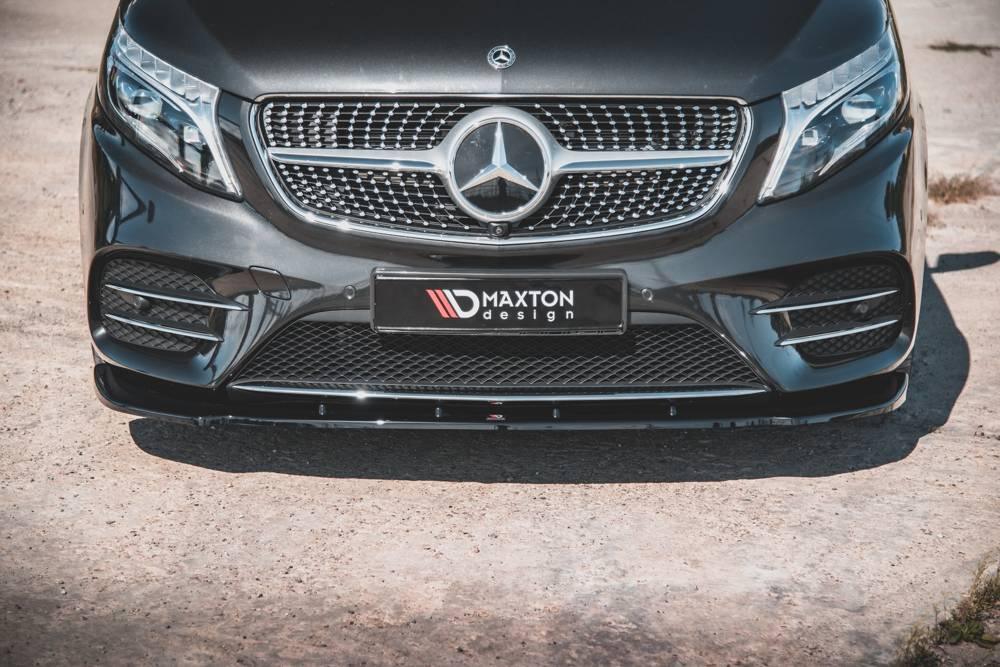 Front Lippe / Front Splitter / Frontansatz V.2 für Mercedes-Benz V-Klasse AMG-Line W447 Facelift von Maxton Design