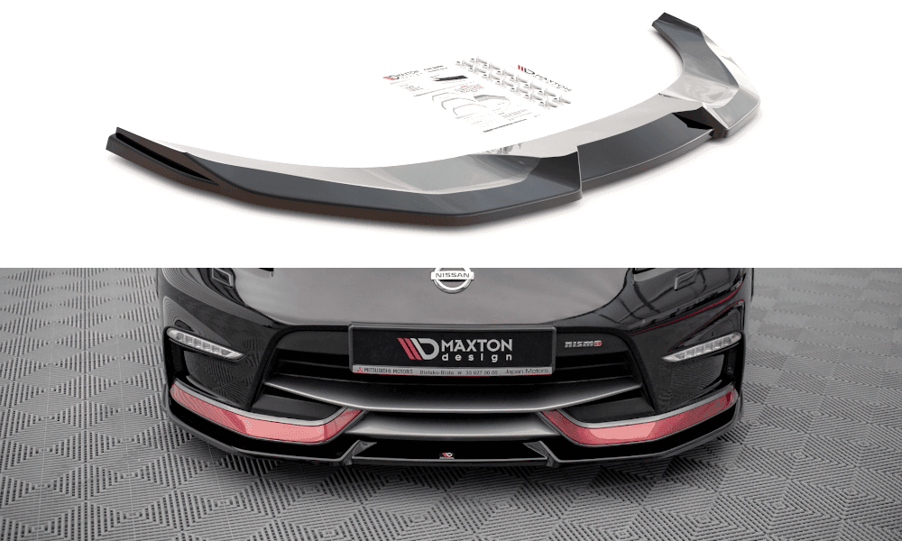 Front Splitter / Cup Schwert / Frontansatz V.2 für Nissan 370Z Nismo Facelift von Maxton Design