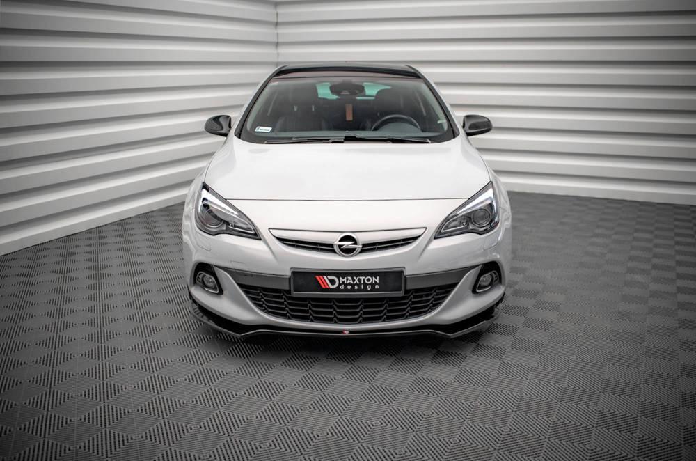 Front Splitter / Cup Schwert / Frontansatz V.2 für Opel Astra J GTC OPC-Line von Maxton Design