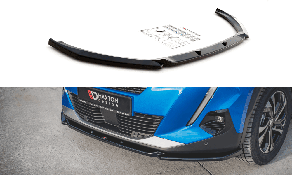 Front Splitter / Cup Schwert / Frontansatz V.2 für Peugeot 2008 MK2 von Maxton Design