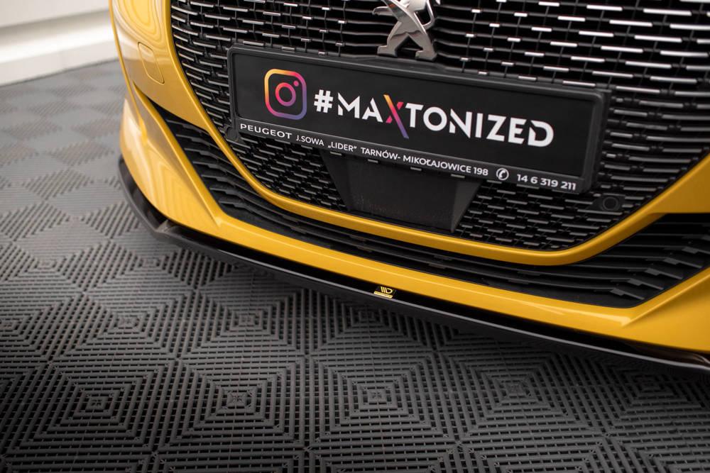 Front Lippe / Front Splitter / Frontansatz V.2 für Peugeot 208 GT MK2 von Maxton Design