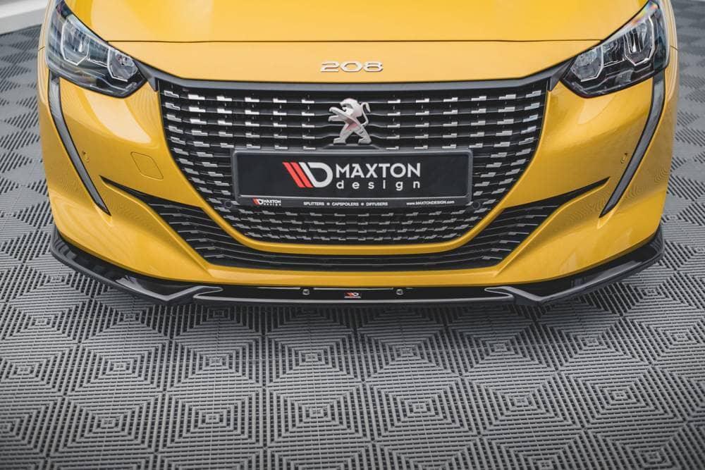 Front Splitter / Cup Schwert / Frontansatz V.2 für Peugeot 208 MK2 von Maxton Design